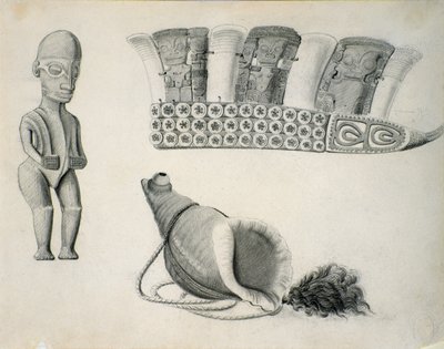 Manufatti delle Isole Marchesi, c.1844 da Leon Duchamp
